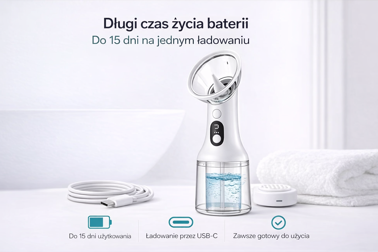 HydroEar™ – Elektryczny czyścik do uszu | Bezpieczne usuwanie woskowiny