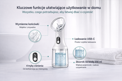 HydroEar™ – Elektryczny czyścik do uszu | Bezpieczne usuwanie woskowiny